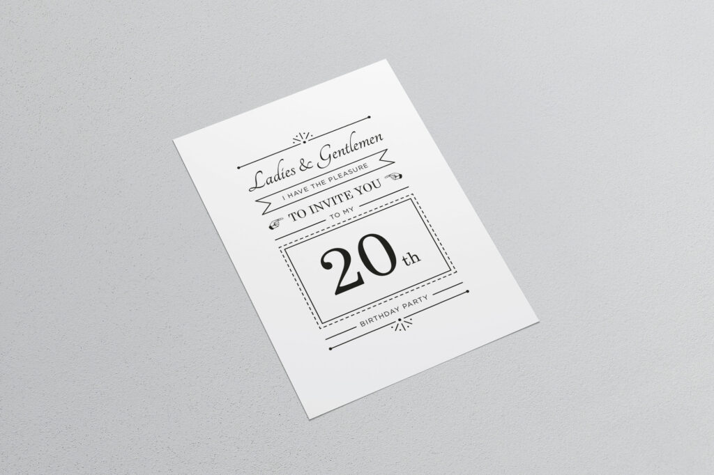 Black Cherries - Invitation 20 ans