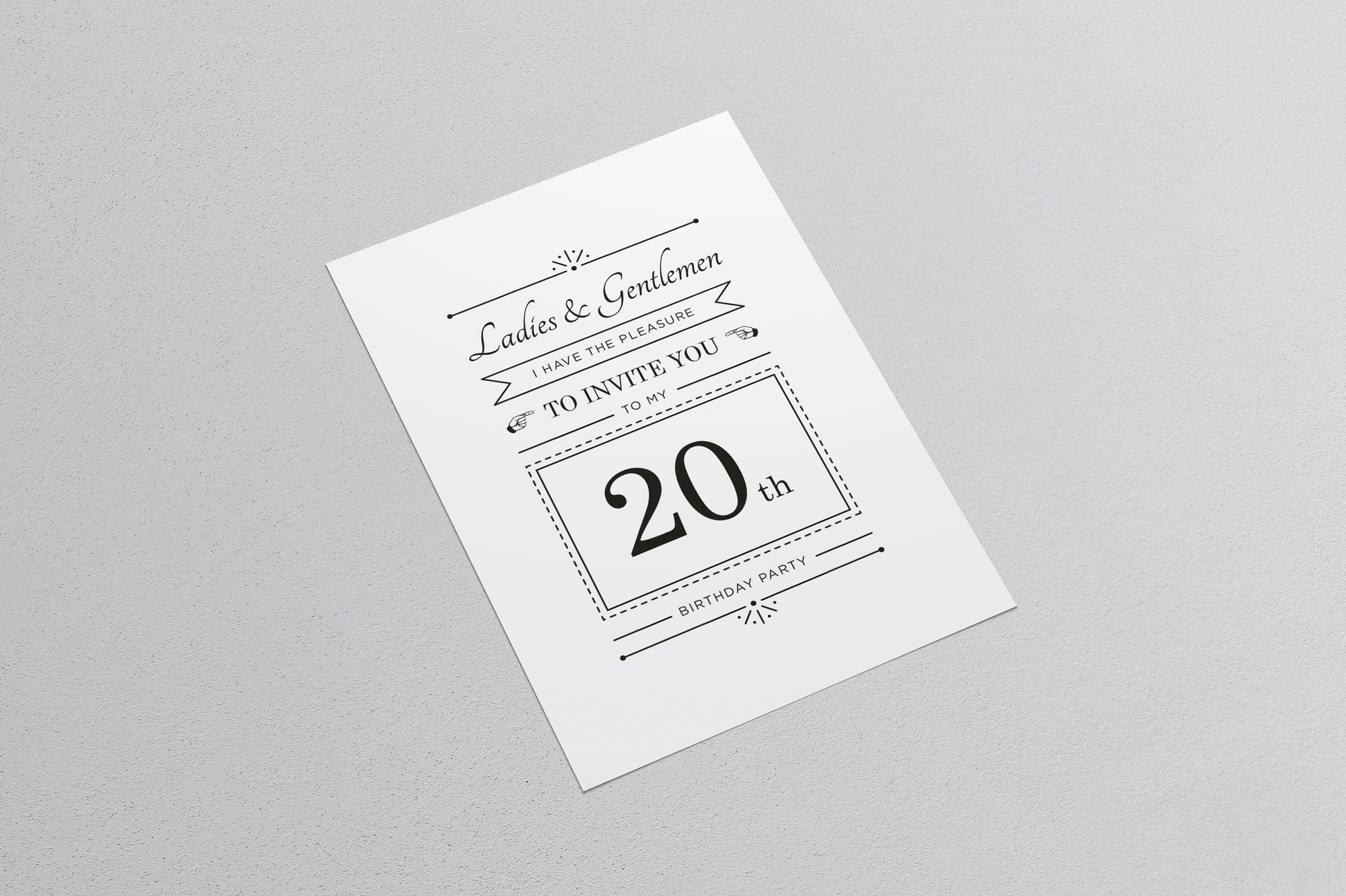 Black Cherries - Invitation 20 ans