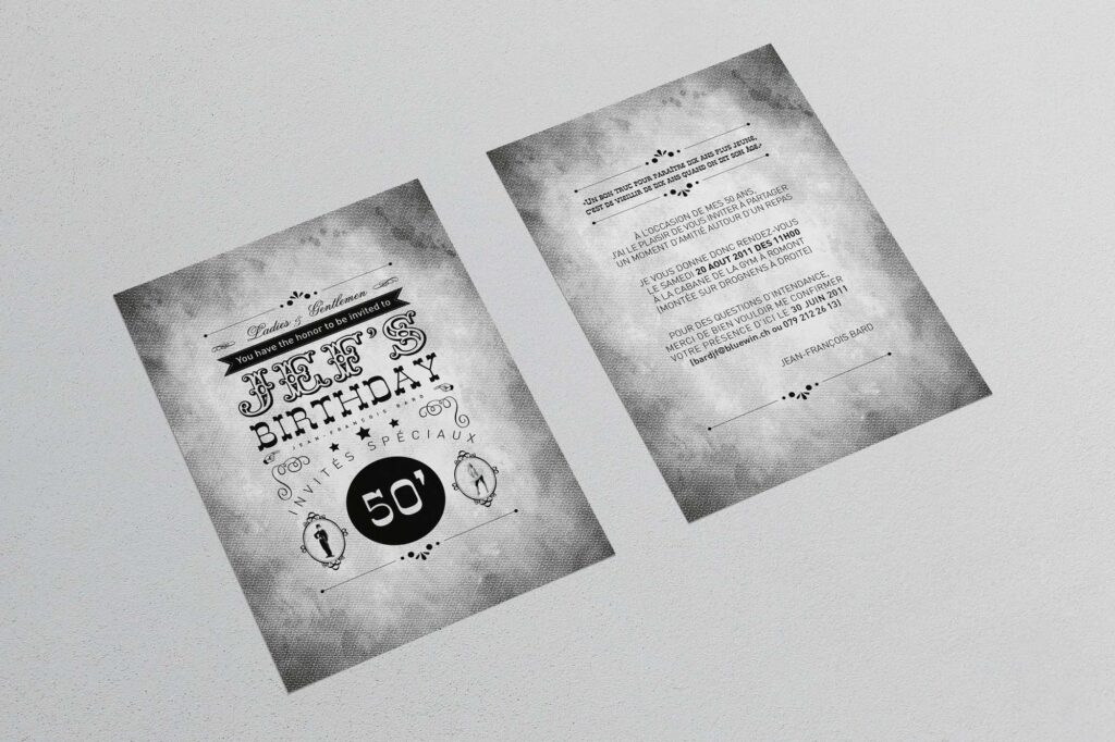 Black Cherries - Invitation 50 ans
