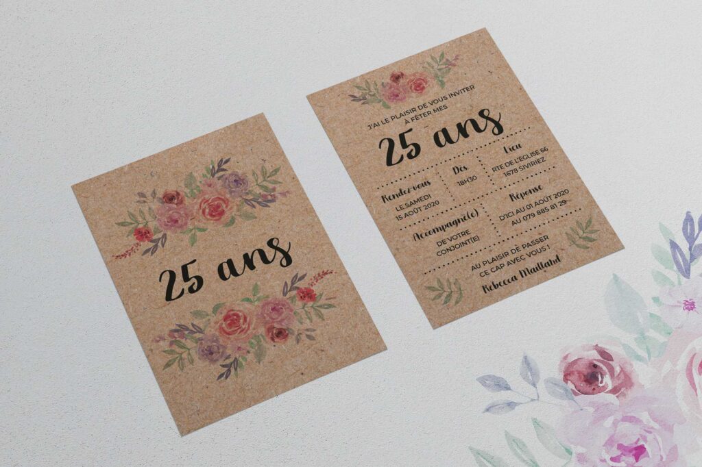 Black Cherries - Invitation 25 ans